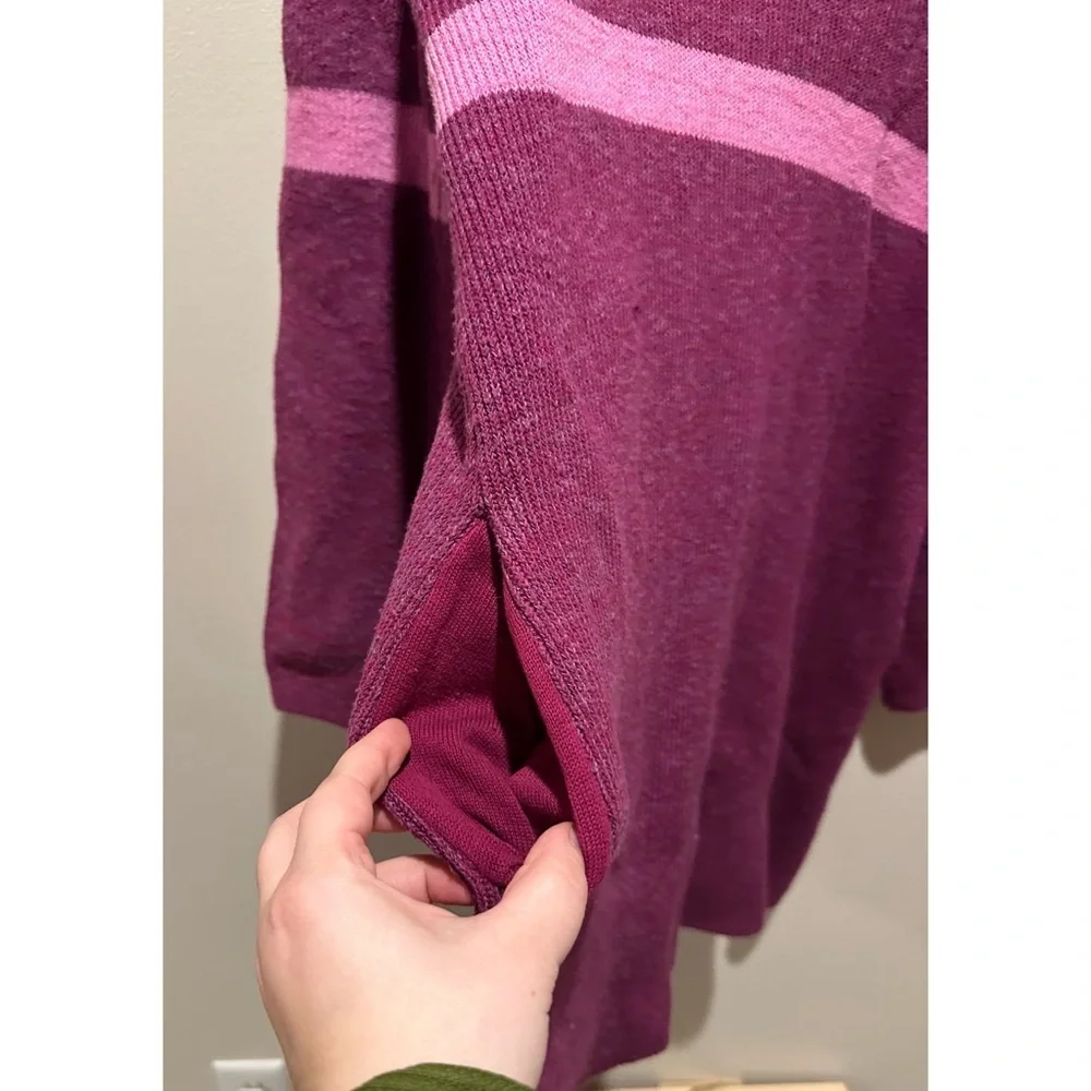 Free‎ People On Your Team Sweater Mini Dress Size XS - Purple/Pink